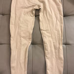 Set Active Cream  Leggings Beige Tan Ribbed S Photo 0