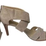 Stuart Weitzman Hug Me CrissCross Sandal Pump Suede Taupe Size 8 Photo 4