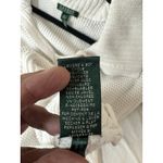 Ralph Lauren Lauren  Womens Fold-Over‎ Collar Side Slits Pullover Sweater White L Photo 4