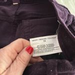 Gloria Vanderbilt  Women’s Purple Corduroy Pants Photo 3