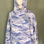 PINK - Victoria's Secret Victoria’s Secret Pink Blue Camo Hoodie, size Medium, NWT Photo 0