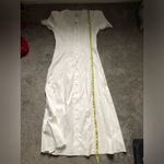 Reformation NWT Alida Midi Dress in White Size 8 Cotton Button Up Wedding Dress Photo 12