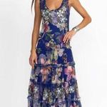 Johnny Was $490 NWOT  Biya Mazzini Sheer Mesh Tiered Dress Embroidered Beaded XS Photo 0