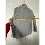 Artisan NY  Button Up Large Blue White Striped Linen Long Sleeve Coastal Photo 9