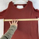 Torrid Plus 1 1X Pullover Cold Shoulder Sweater Knit Pullover Back Keyhole Brick Photo 8