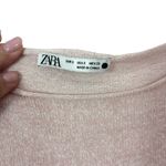 ZARA  Baby Pink Sweater Lightweight Long Sleeve Staple Capsule Soft Top Size S Photo 4