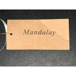 NWT Mandalay Cream Ivory Gold Beaded Fringe Midi Evening Cocktail Dress Womens 6 Photo 12