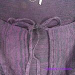 Free People NEW  Lady‎ Luck Jumpsuit knit wide leg pleated dark purple, M Photo 9