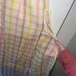 For Love & Lemons Yellow Pink and White Rue Midi Dress Photo 7