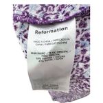 Reformation Purple Floral Print Mini Slip Dress Medium Spaghetti Straps Girly Photo 4