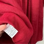 J Gee Babydoll Lace Crochet Tunic Mini Dress Sz Large Red Bell Sleeve Flowy Photo 13