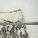 Soft Surroundings  Midi Skirt Womens PXS Grey White Crochet Floral Artsy‎ flawed Photo 2