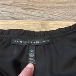 White House | Black Market Black Crochet Lace Sleeve Blouse XS Boho Chic Elegant Photo 3