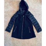 Calvin Klein Stylish Black Hooded Puffer Jacket Coat with Quilted ‎ Winter Outerwear Size M Photo 3