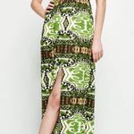 Alice + Olivia mirrored gardens green maxi dress Photo 2