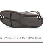 TRIPPEN Vivienne DARK plum almost black Leather Wrap Strap Shoe EU 36 us 6 Photo 15