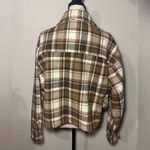 HYFVE small Thick Flannel Jacket/ Shacket: Brown, Tan Photo 3