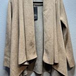 ZARA  Knit Waterfall Tan Open Cardigan Size Small New With Tags Photo 0