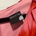 Maison Tara Red Short Puff Sleeve V Photo 2