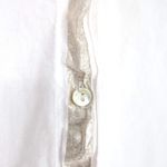 Free People Pink Shimmers And Stripe Slouchy Button Up Shirt Women's Size M -GUC Photo 4