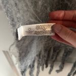 Primark  Oversized Gray Knit Scarf with Fringe Photo 1