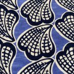 Boden slub cotton seashell print high waist plunge neck mini dress size 4 Photo 1