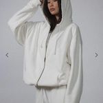 Elwood Core Zip Hoodie White Size L Photo 1