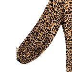 Kirundo XL leopard print flowy long sleeve dress casual office work boho Tan Photo 7