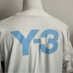 Adidas Y-3 • White Blue Short Sleeve Sweatshirt Photo 1
