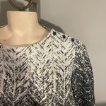 Vintage Ajax I love NY Black White Abstract patterned dress woman’s medium 80s Photo 1