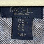 Rachel by Rachel Roy Cropped Sky Blue and Brown Plaid Blazer Size XL Photo 6