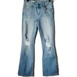 Kut From The Kloth Kut Natalie Bootcut Jeans 4 Light Wash Destroyed Photo 1