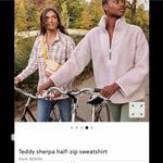 J.Crew  Teddy Sherpa Half-Zip Sweater Photo 1