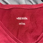 Wild Fable  Red Fitted Crop T-Shirt Photo 2