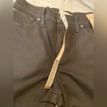 Madewell NWT Size 31P Perfect Vintage Wide Leg Jeans Black Cotton Zip Denim Photo 8