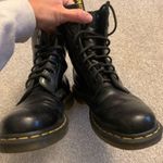 Dr. Martens VTG Dr Marten Classic Rubber Combat Boots Black Size 9 Doc Martens Lace Up Boots Photo 2