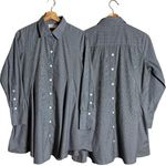 INAE Collection Poplin Woven Long Sleeve Striped Shirt Dress Women's XS Black Photo 0