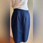 Norton Mcnaughton Navy Blue Vintage Zip In The Back SZ 14 Not True To Si… Photo 3