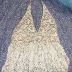 Trina Turk White Lace Halter Top Photo 2