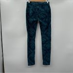 Hudson Jeans Hudson Nico Velvet Brocade Victorian Navy Blue Mid Rise Pants Size 24 Photo 3