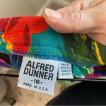 Vtg Alfred Dunner Floral Hawaiian Print Midi Skirt Size 18 Made in USA Floral Red Photo 5