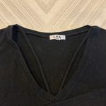 LNA Women’s Black V-Neck Long Sleeve Sweater Top Size Medium Photo 2