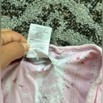 Vintage Earth Angels Floral Striped Robe Pink White Medium Photo 4