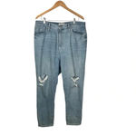 Madewell  The MomJean Gilford Wash Ripped Edition Mom Jeans Women‎ Size 32 Photo 3