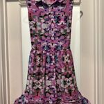 L’AMOUR Nannette Lepore Asymmetrical Size L Dress Purple Sleeveless Fairy Whimsy Size L Photo 0