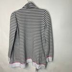 BKE  Gray White Striped Lounge Jacket Robe Sz Medium Photo 1