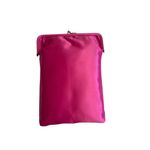 VINTAGE Pink Elephants Champagne Handpainted Satin Kisslock Liquor Purse Handbag Photo 2