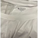 Athleta  White Topanga Mesh Back Long Sleeve Athletic Top‎ Size Large Photo 2