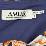 AMUR Size 6 Blue Floral Print Medina Cut Photo 3
