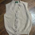 Alan Paine super geelong lambswool sleeveless buttondown vest Tan Photo 0